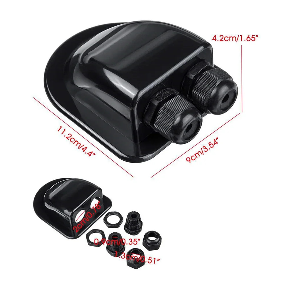 Solar Junction Box Dual Cable Entry Gland for Solar Project on Car RV Caravan Bo