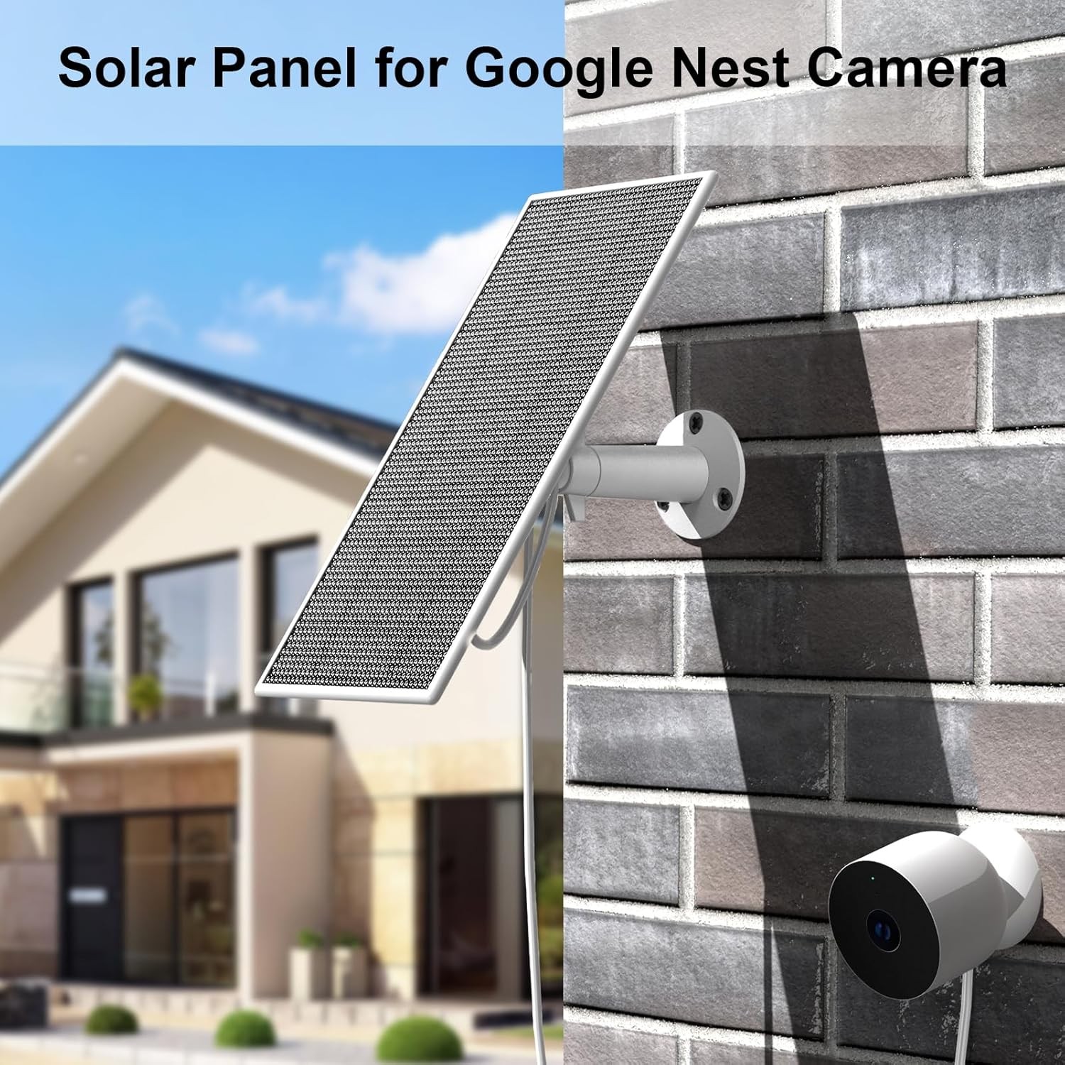 Solar Panel Google Nest Camera 5W Solar Power Charger Nest Camera