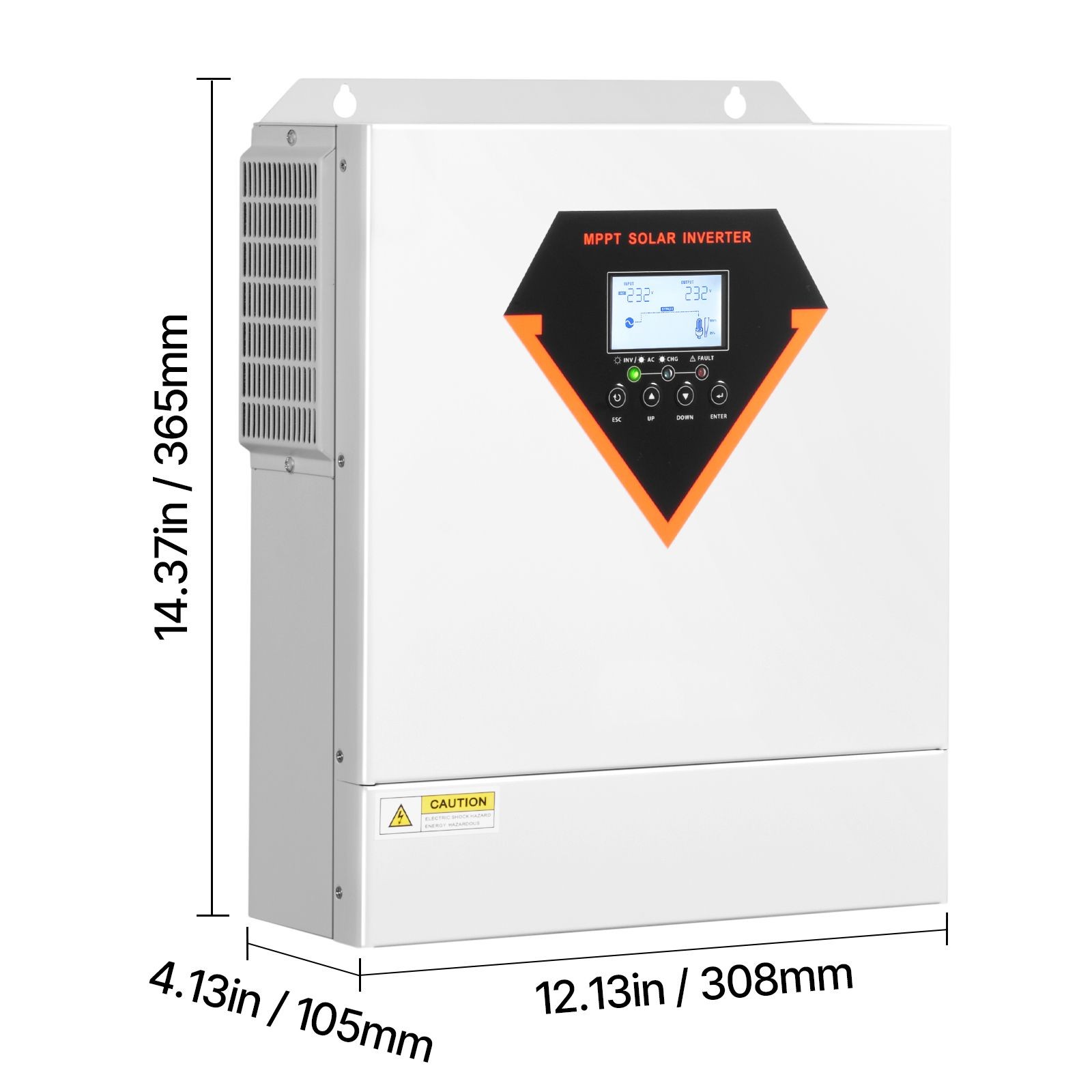 3500W Hybrid Solar Inverter, 24V to 220V AC, Built – in 100A MPPT Controller