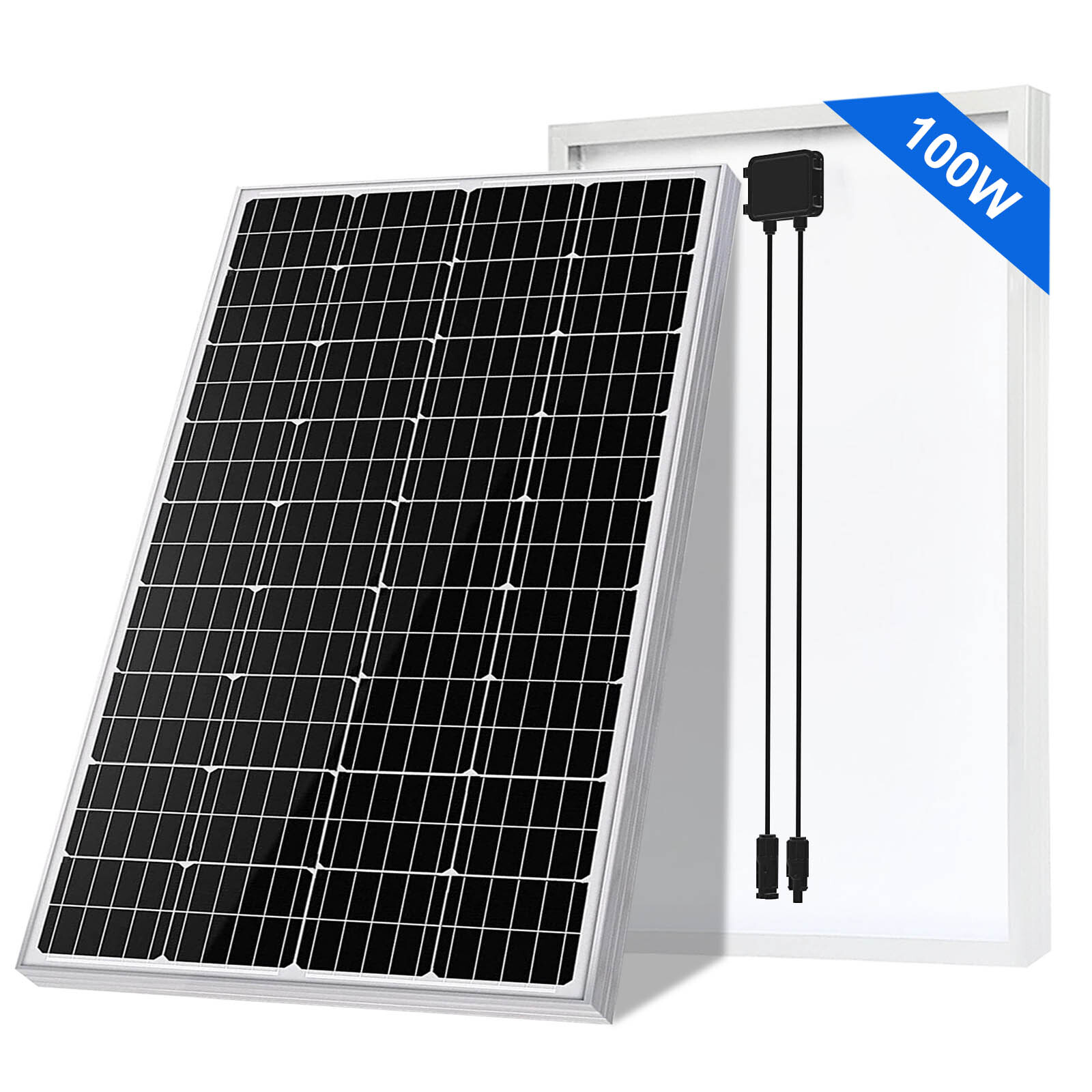 100W 12V Solar Panel High Efficiency PV Monocrystalline For RV Boat Home Caravan