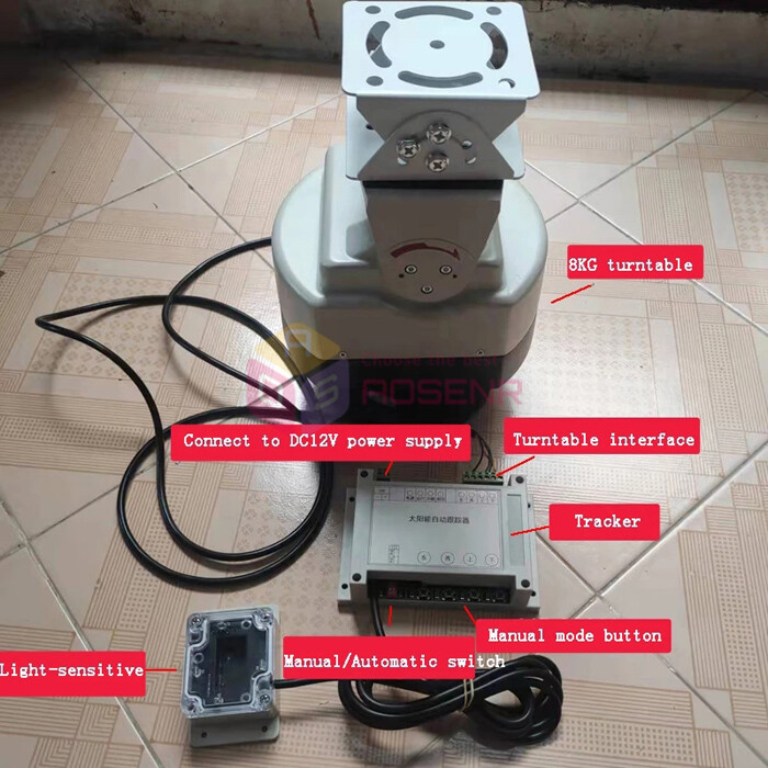 Small Dual Axis Solar Automatic Tracking System for Outside Focusing Lens TY-201
