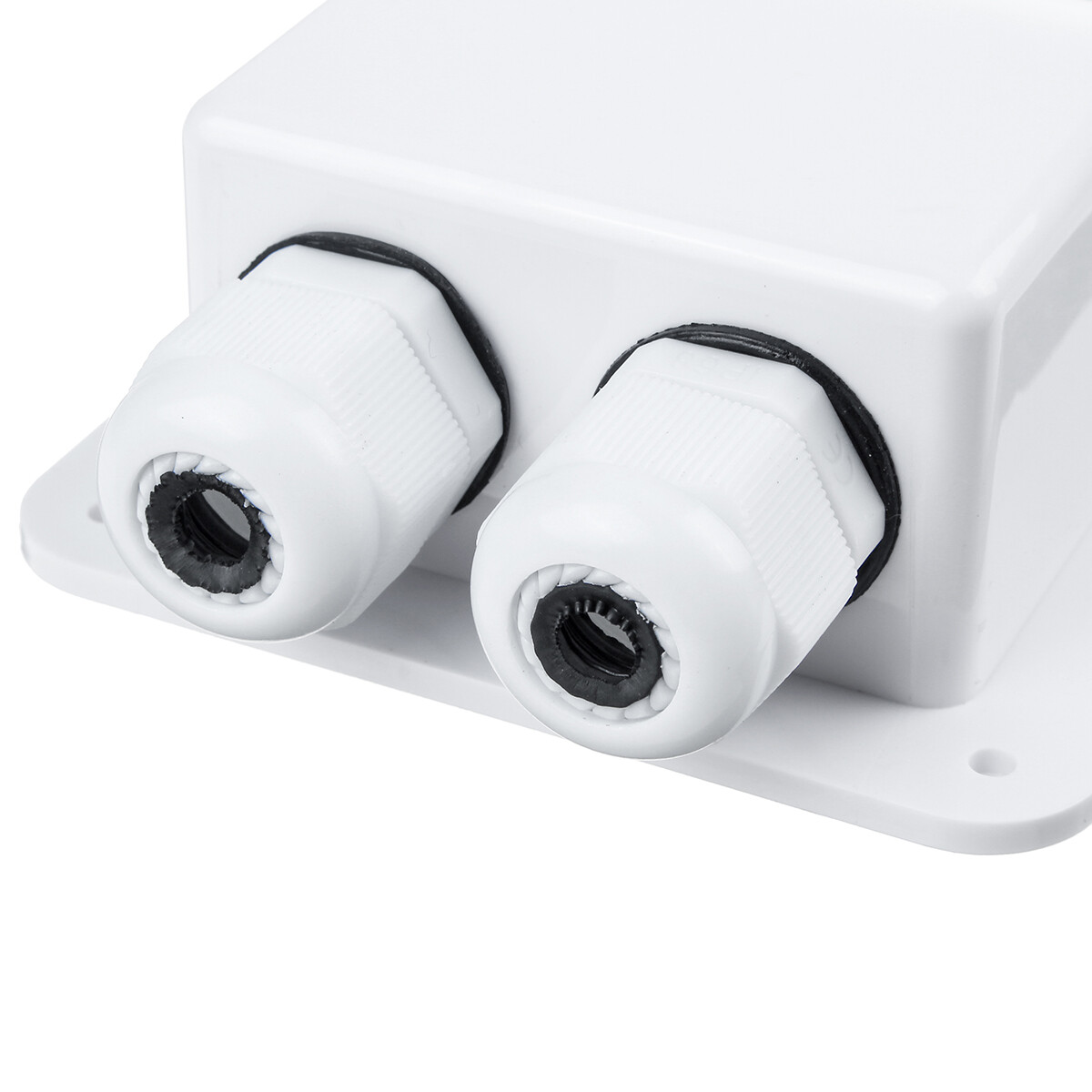 2Pcs Double Wire Cable Entry Gland Box Roof Solar Panel Junction Box RV Caravan