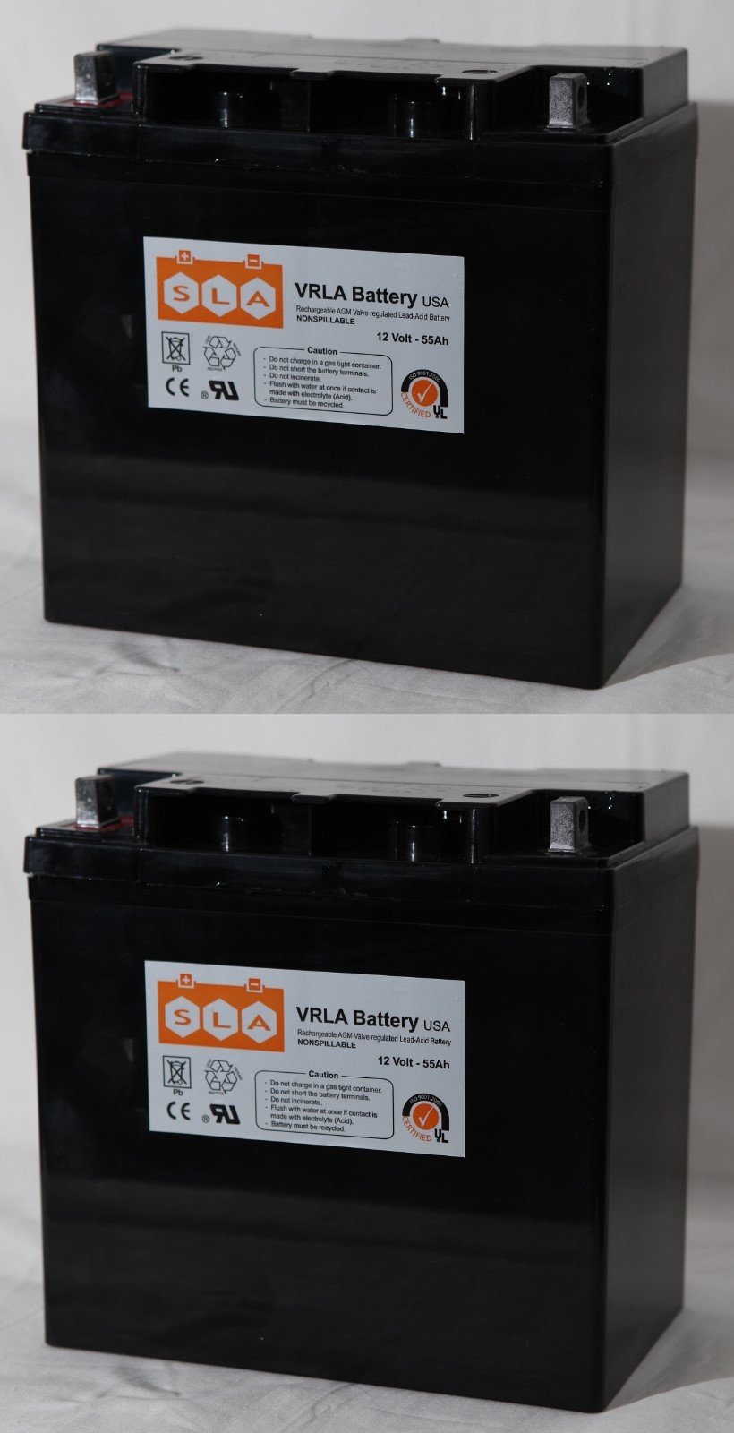 2 Pack – UPG UB12550 12V 55Ah Deep Cycle SLA AGM Battery for Solar Power NEW