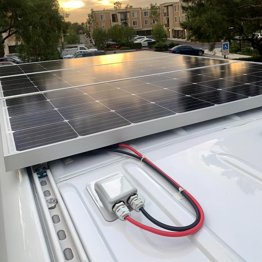 Weatherproof ABS Solar Double Cable Entry Gland for All Cable Types
