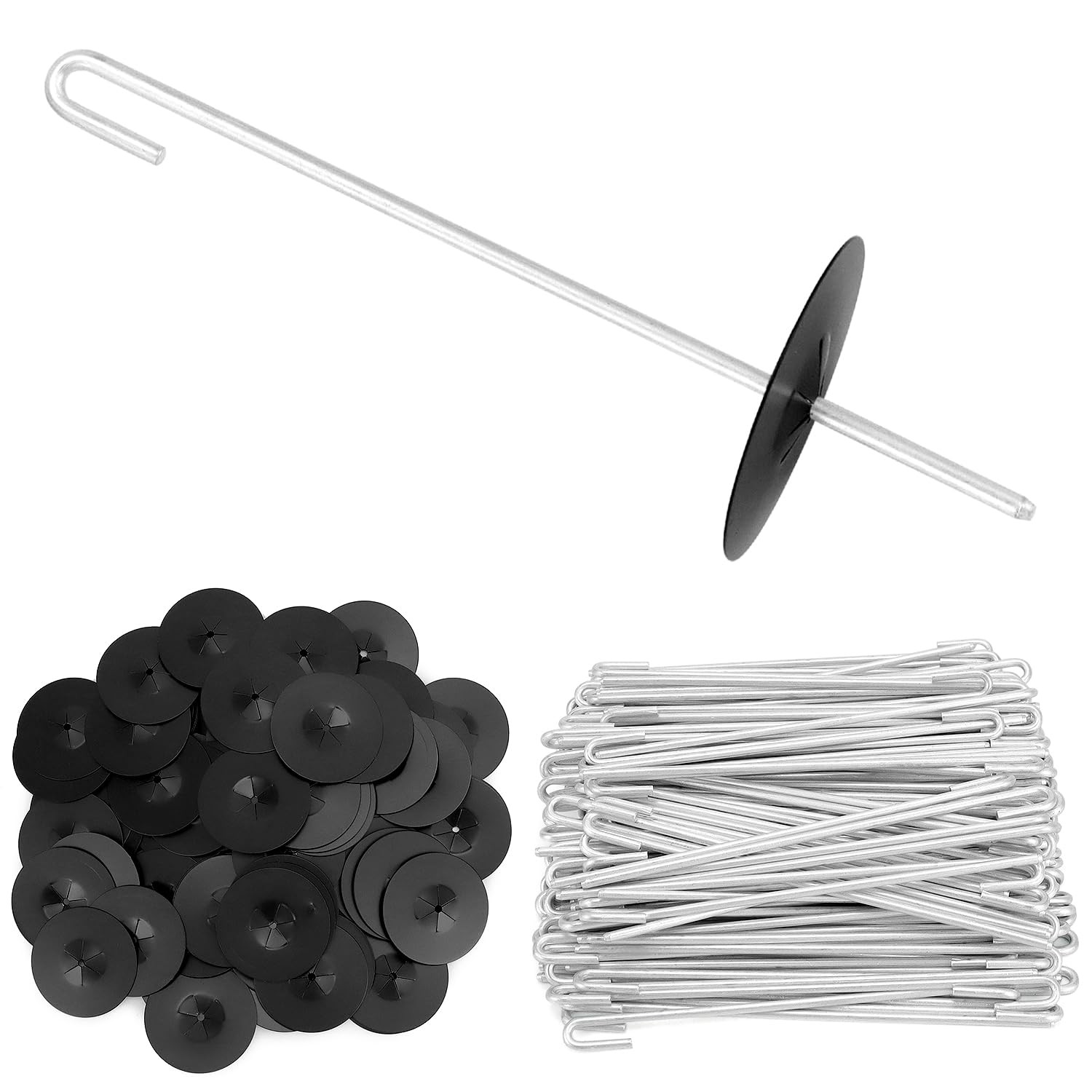 200 Pack Stainless Steel Solar Panel Guard Clips J Hooks Bird Mesh Fasteners
