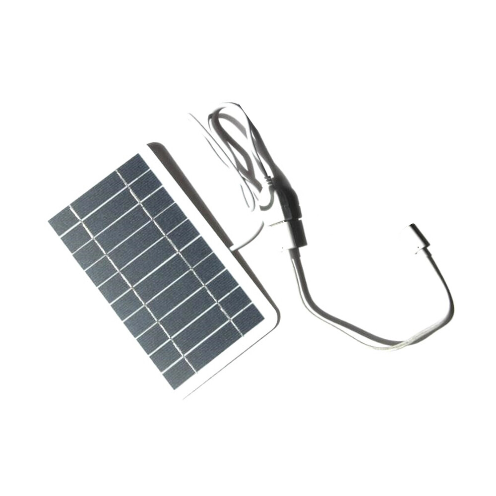 2W 5V Solar Panel Charger For Outdoor Phone Solar Mobile Power Charger Micro/USB