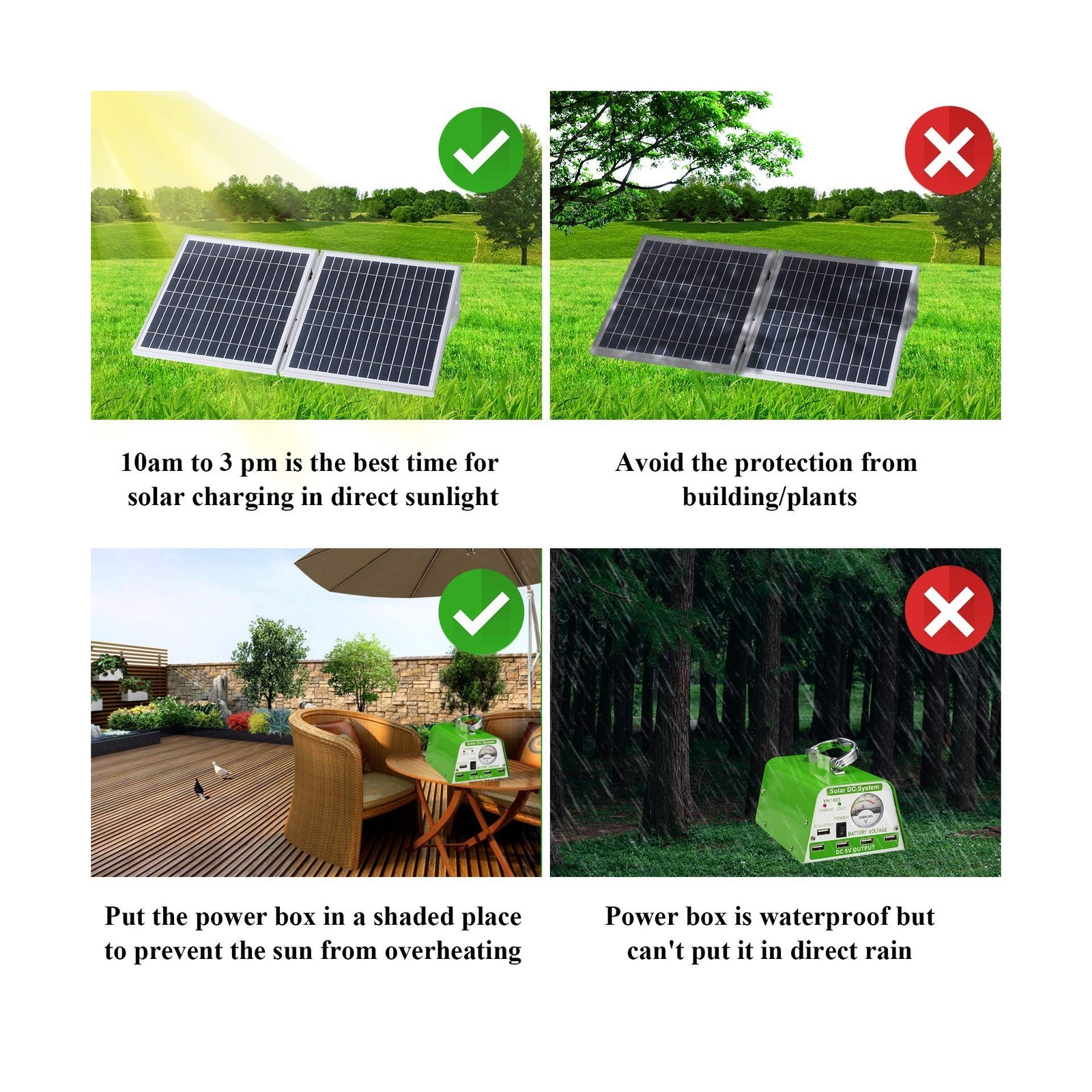 Solar Lights for Inside, 4 Bulbs Solar Shed Lights with On Off … FAST USA SHIP