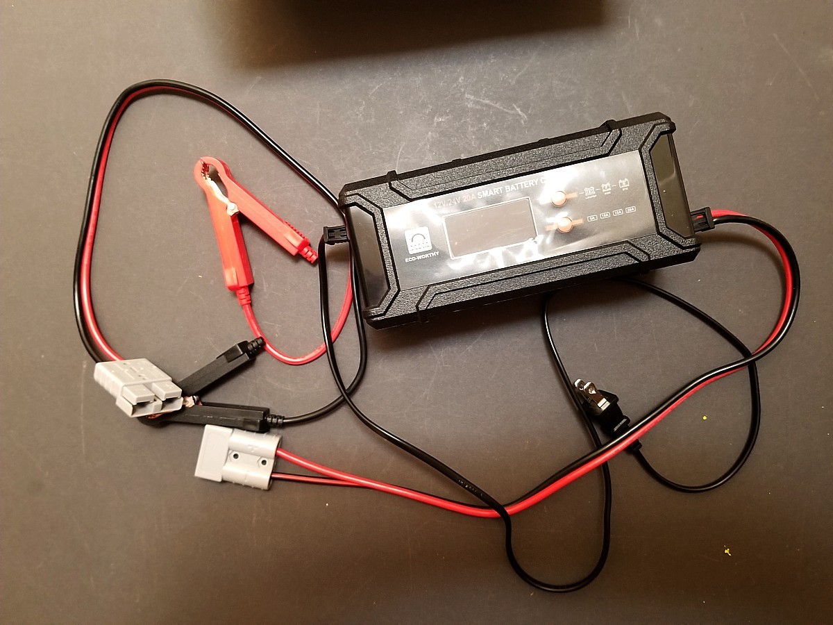 ECO-WORTHY 12V/24V 20A Lithium LifePO4 Battery Charger