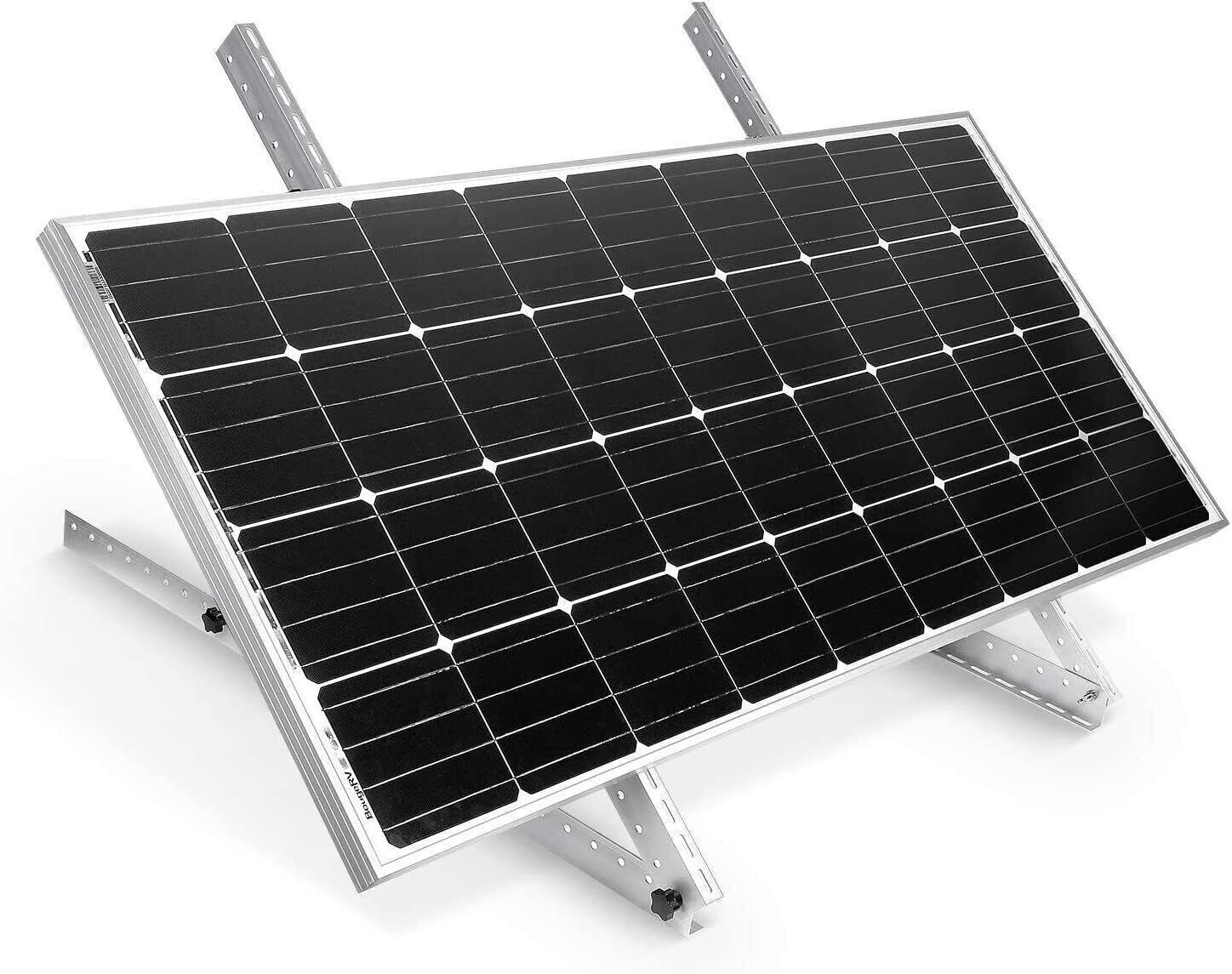 (45/47in）Solar Panel RV Tilt Mount Brackets Roof Flat Surface Adjustable Frame