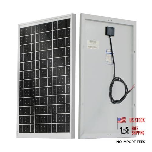 Solar Panel 18V Monocrystalline Waterproof Panel for Charging 12V Battery 25W