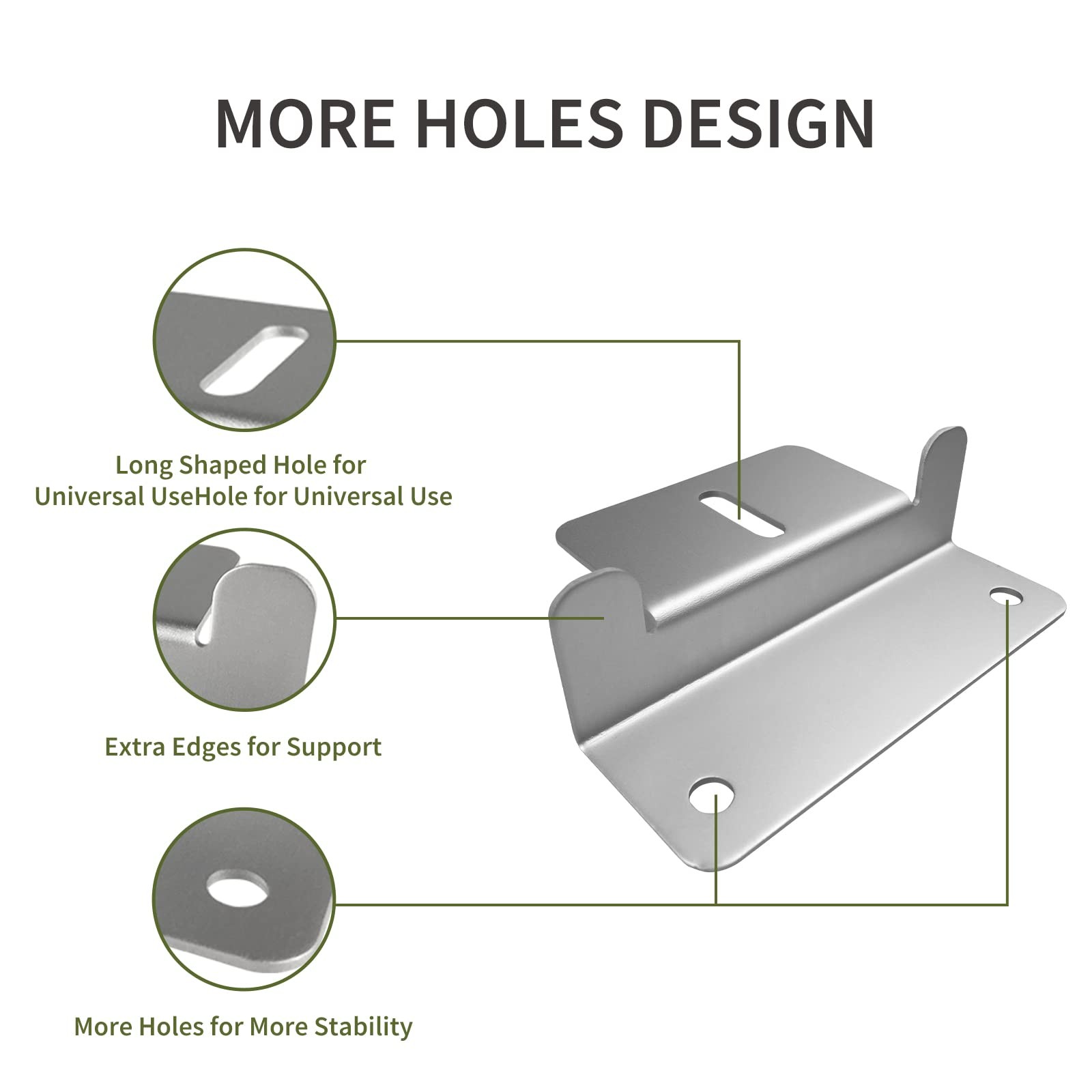 HQST Solar Panel Mounting Brackets with Z Bracket, 1 sets of mount brackets