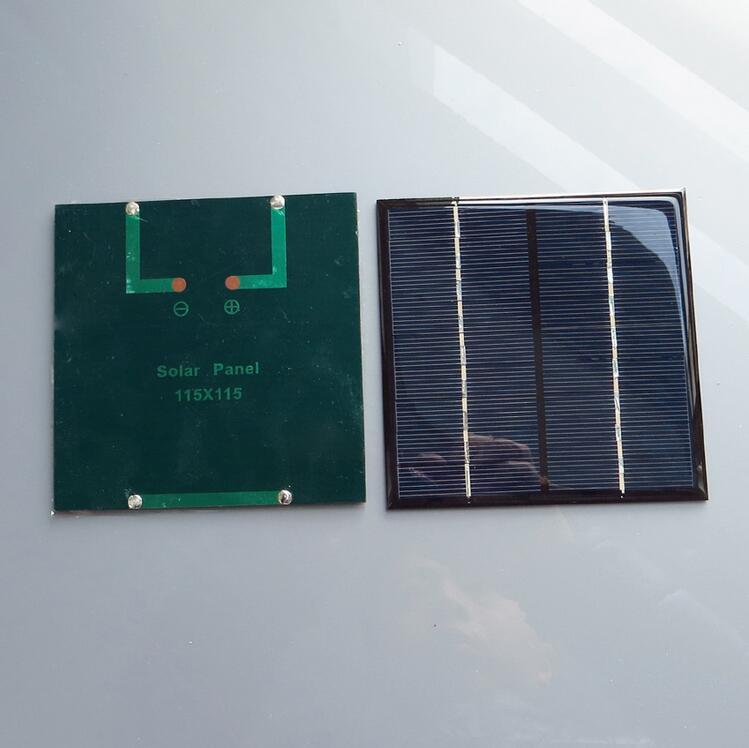 9V 2W 115*115 Mini Solar Panel PV 5PCS Small Solar Cells Module DIY Solar Power