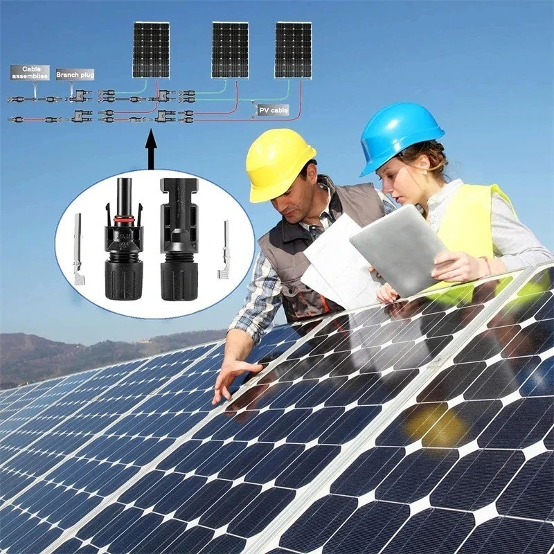 10/20/50/100/200 Pairs Male Female Solar Cable Connectors for DIY Solar Panel