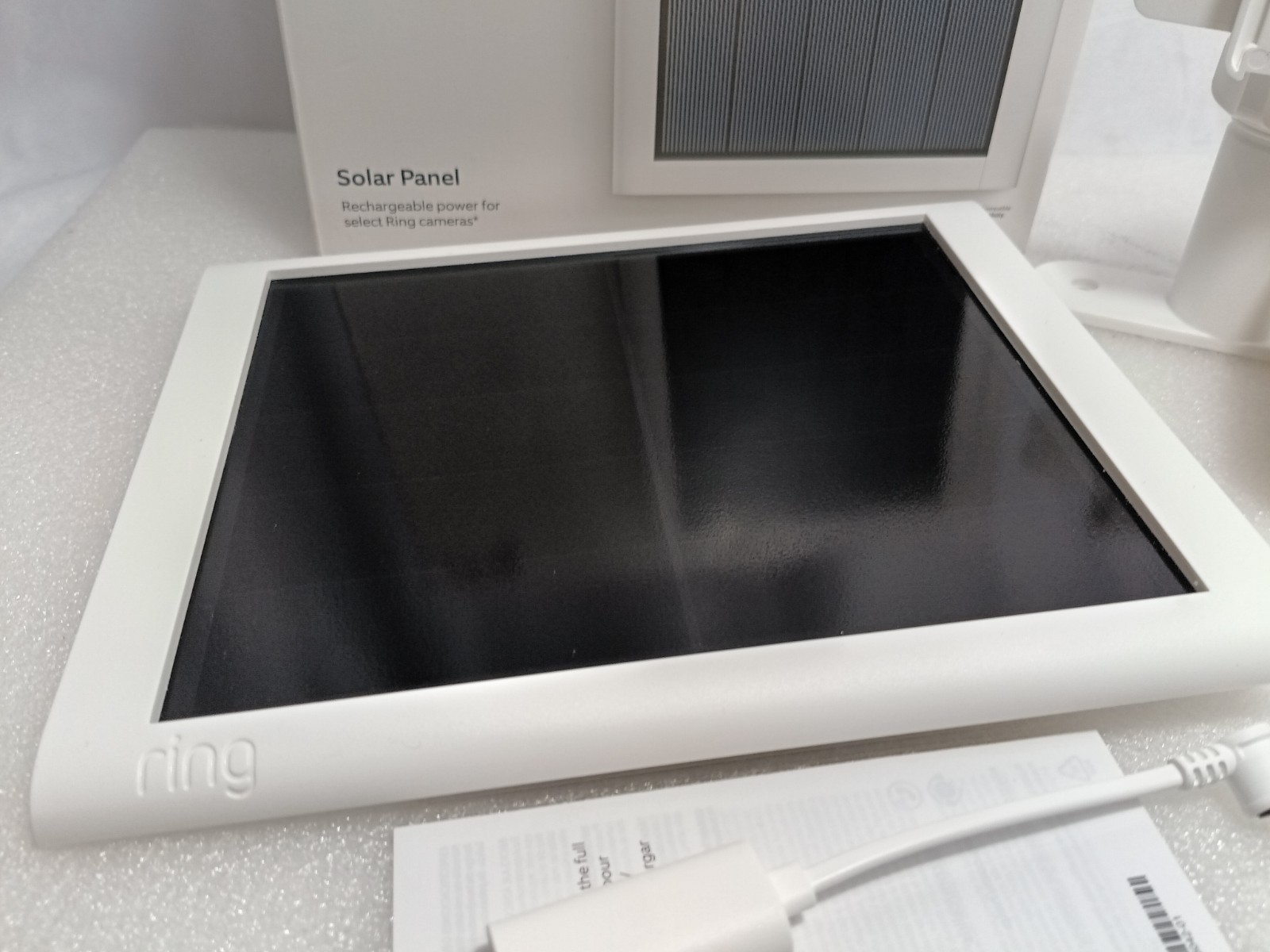 Ring 2nd Generation Solar Panel for Select Ring Cameras White USB-C NEW/OPEN BOX