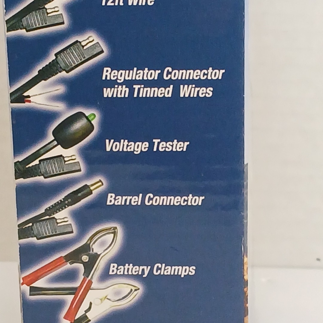 Sunforce 7 Piece Solar Accessory Kit 12V DC Plug Battery Clamps Inverters