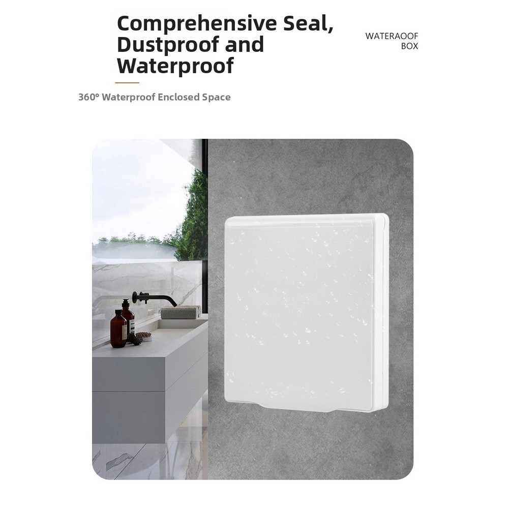 For 86mm Waterproof Junction Box Cover for Bathroom Kitchen Dustproof Design