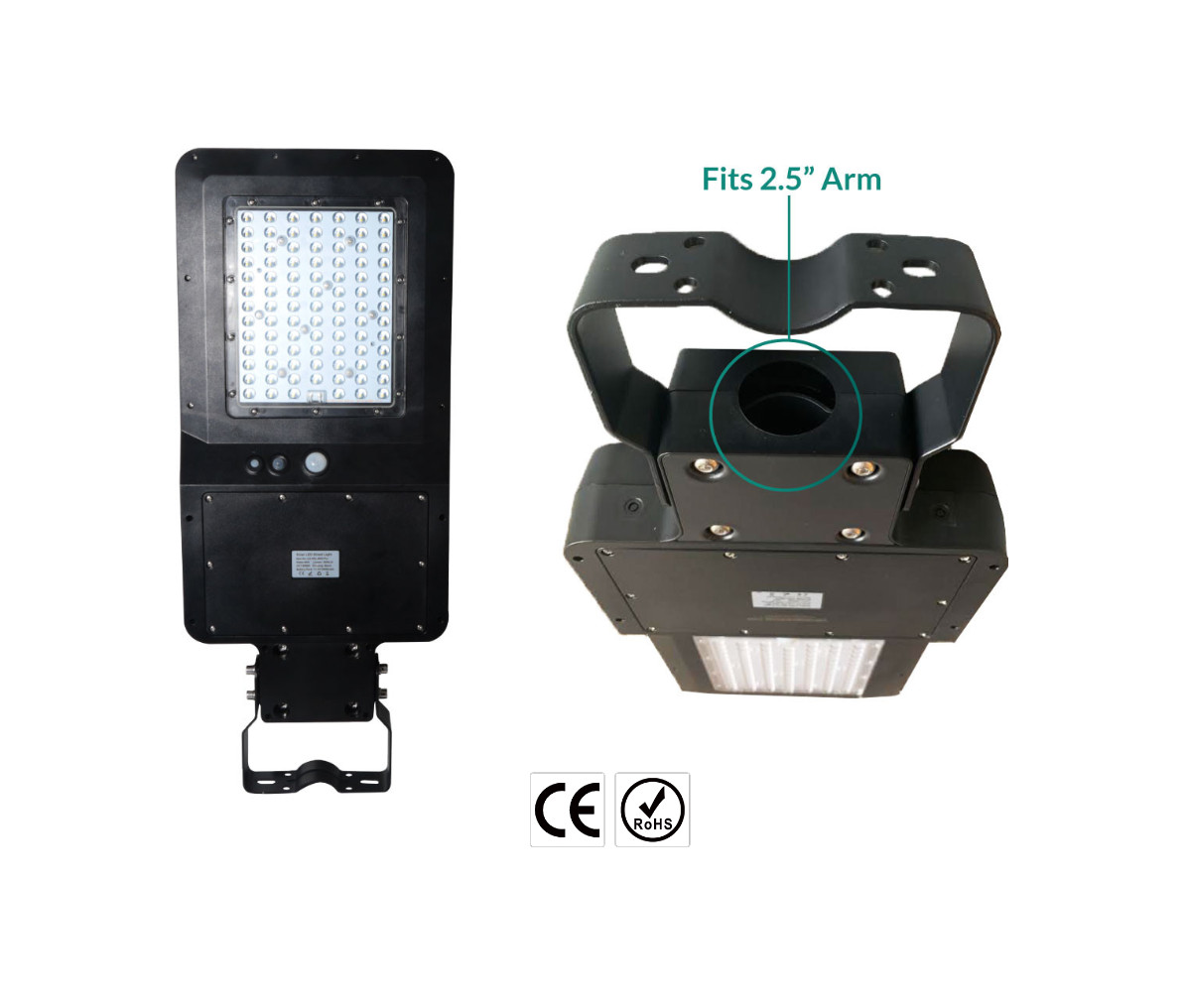 40W All-in-one LED Solar outdoor street light 4000K,6000 Lumens, 1 Pack