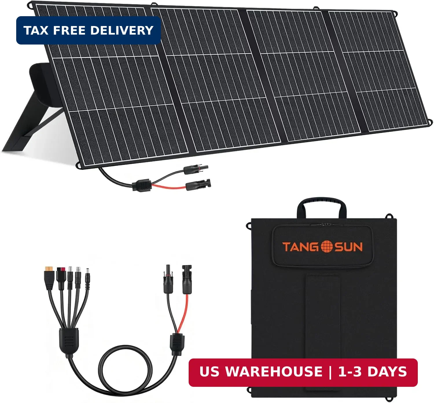200W Portable Solar Panel for Power Station 25% Efficiency HPBC Cells ETFE Folda