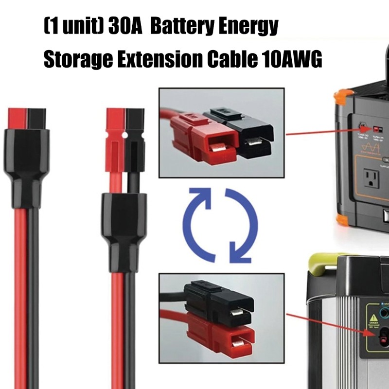 50A 600V Solars Battery Extension Wire for Power Stations Solars Generators