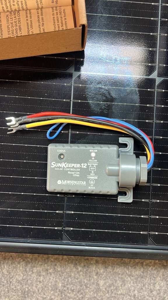 Morningstar SunKeeper SK‑12 12A 12V PWM Charge Controller – Outdoor Panel‑Mount