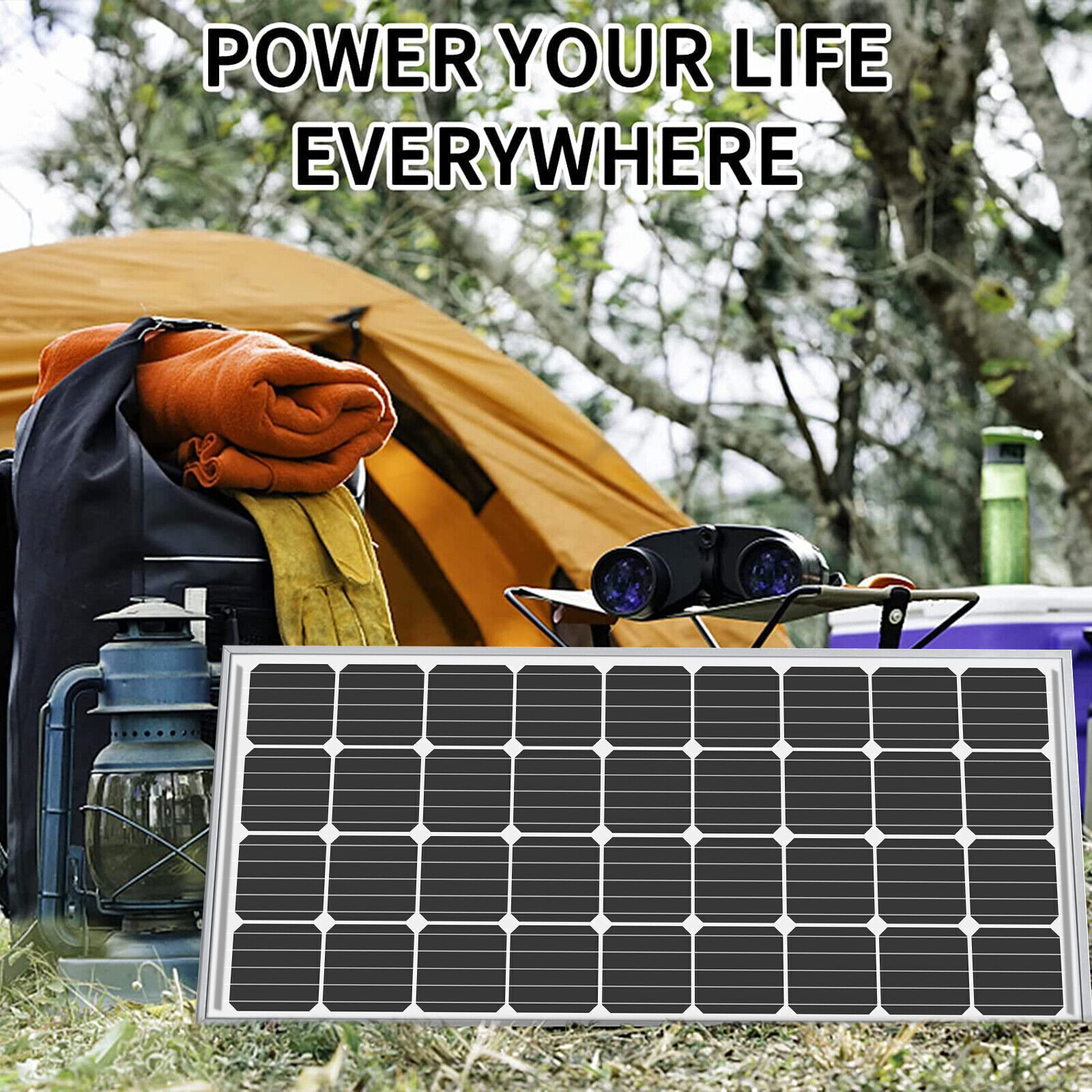 300W Mono Solar Panel 12V Car/RV/Home/Boat RV PV Battery Power Charge OffGrid
