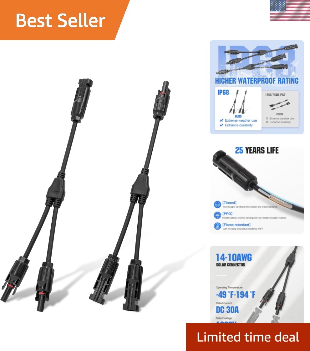 Fire Retardant Y Connector for Solar Panels – Secure & Efficient Power Use