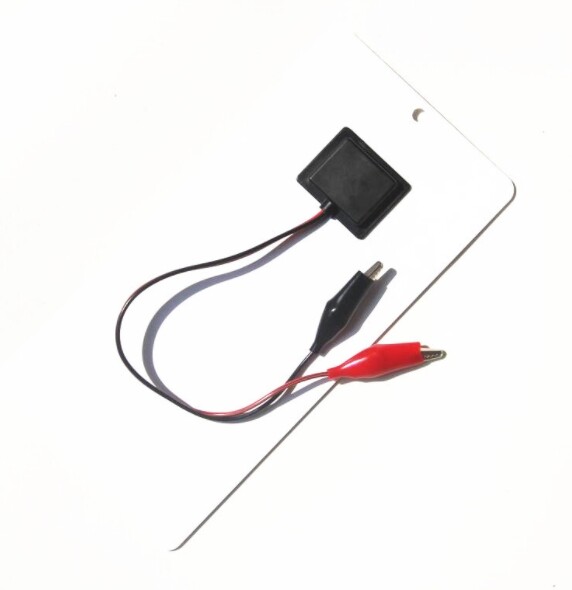 5W 12V polycrystalline silicon solar panel with clip can charge 9-12V batteries