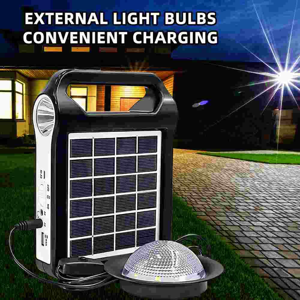 Portable Power Station Solar Generator Panel Power Bank Outlet Camping Emergency