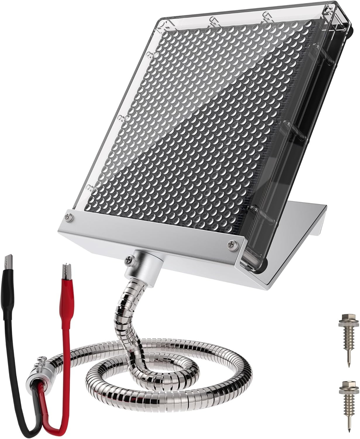 12V Solar Panel Battery Charger for Deer Feeder, 1.7W Waterproof