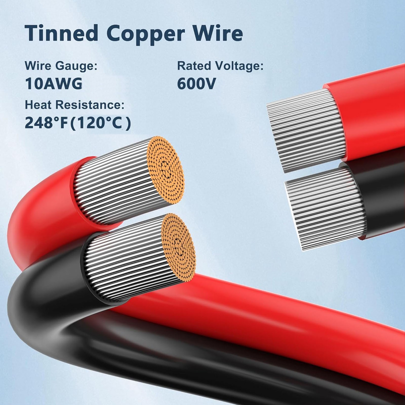 10AWG XT60 Female to O Ring Terminal Cable Connector DC Power Battery Cable