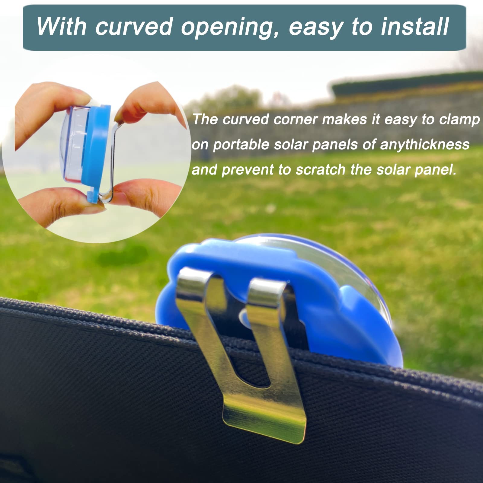 KarlKers Solar Angle Guide Solar Panel Accessories for Portable Solar Panel F…