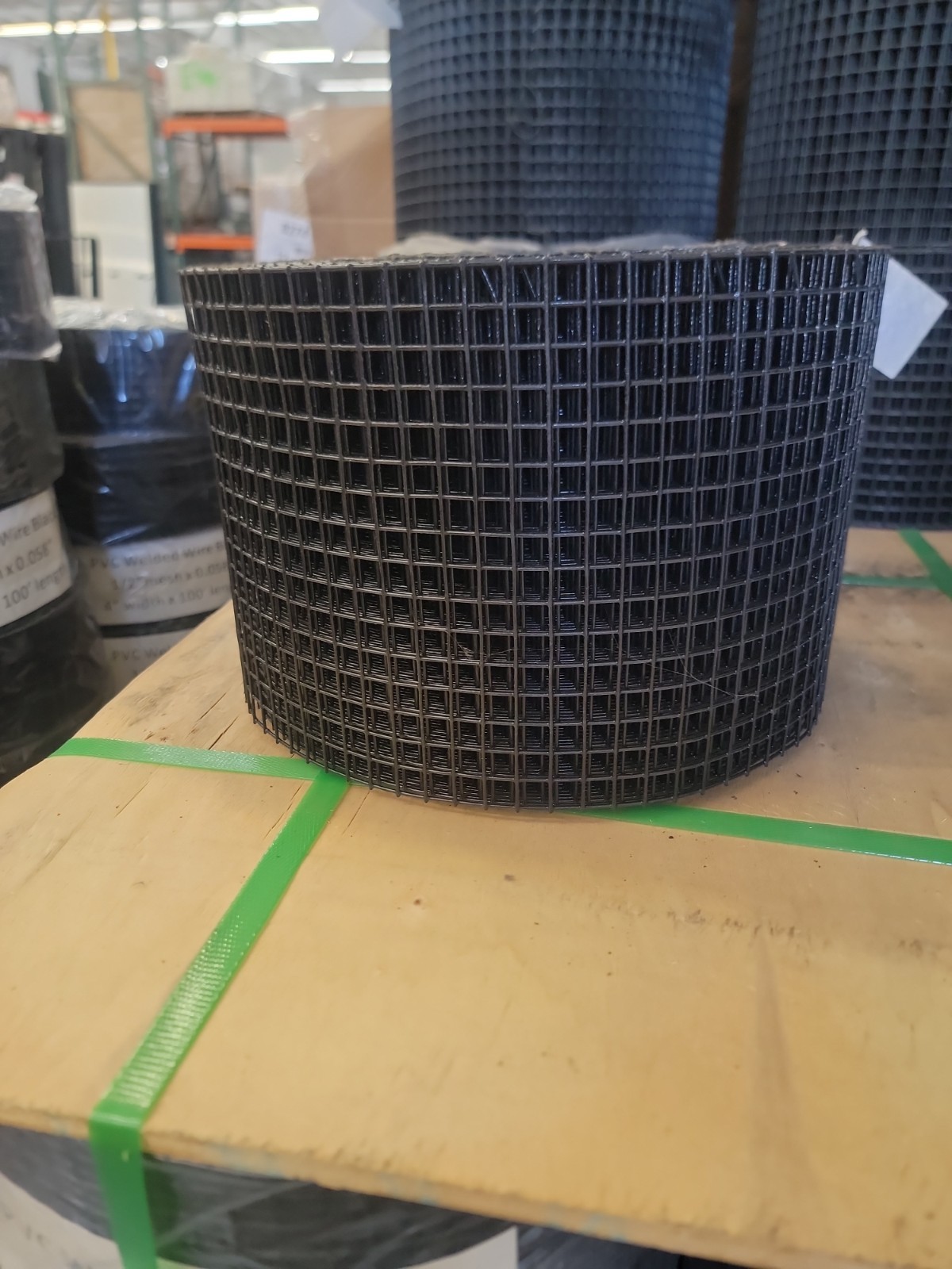 SnapnRack Critter Guard pvc welded wire black 1/2 mesh x 0.058 8″W 100’L
