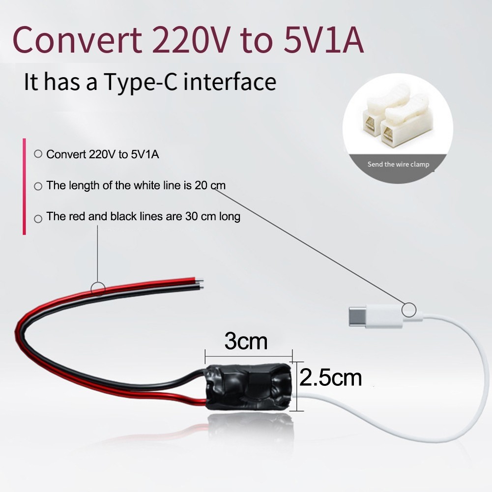 Compact 220V to 5V 1A Adapter for Wireless Camera with Safety Features