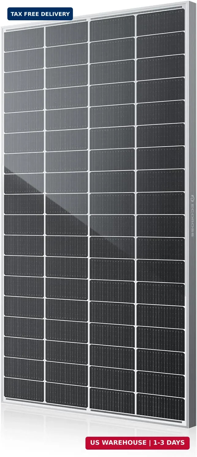 200 Watt Solar Panels, 12V 16BB N-Type Monocrystalline 200W Solar Panel, 25.6% H