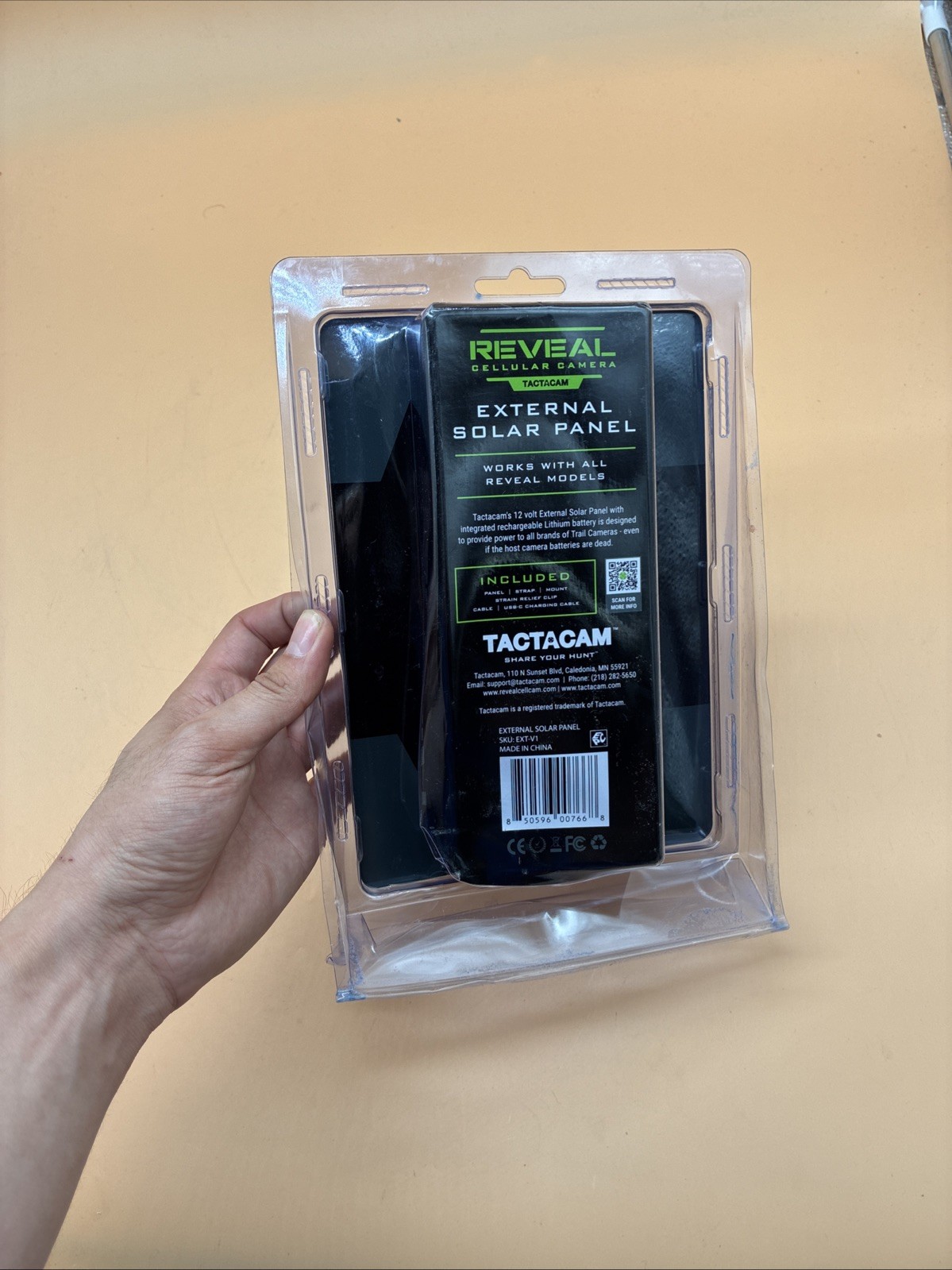 TACTACAM Reveal External Solar Panel ~ For Tactacam Reveal X, Reveal XB and….