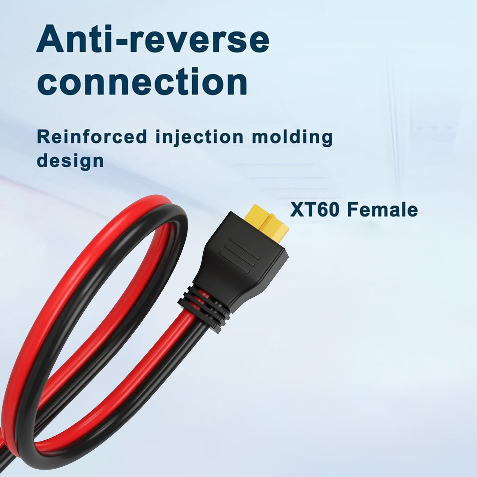 10AWG XT60 Female to O Ring Terminal Cable Connector DC Power Battery Cable