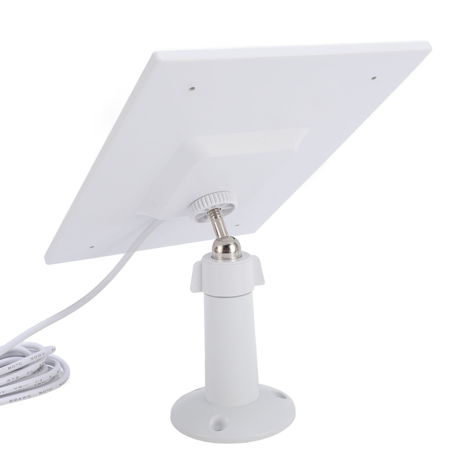 White Solar Panel For Bird Feeder Camera Waterproof Charger For Outdoor Use