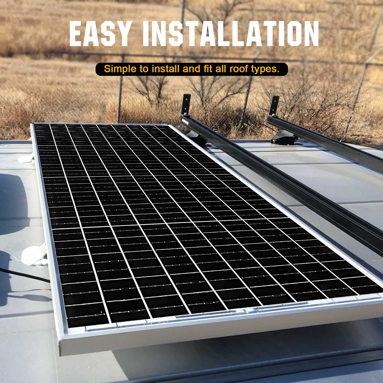 PFCTART 600W Solar Panel 100W 12V Mono PV Module Off Grid RV Boat Battery Charge
