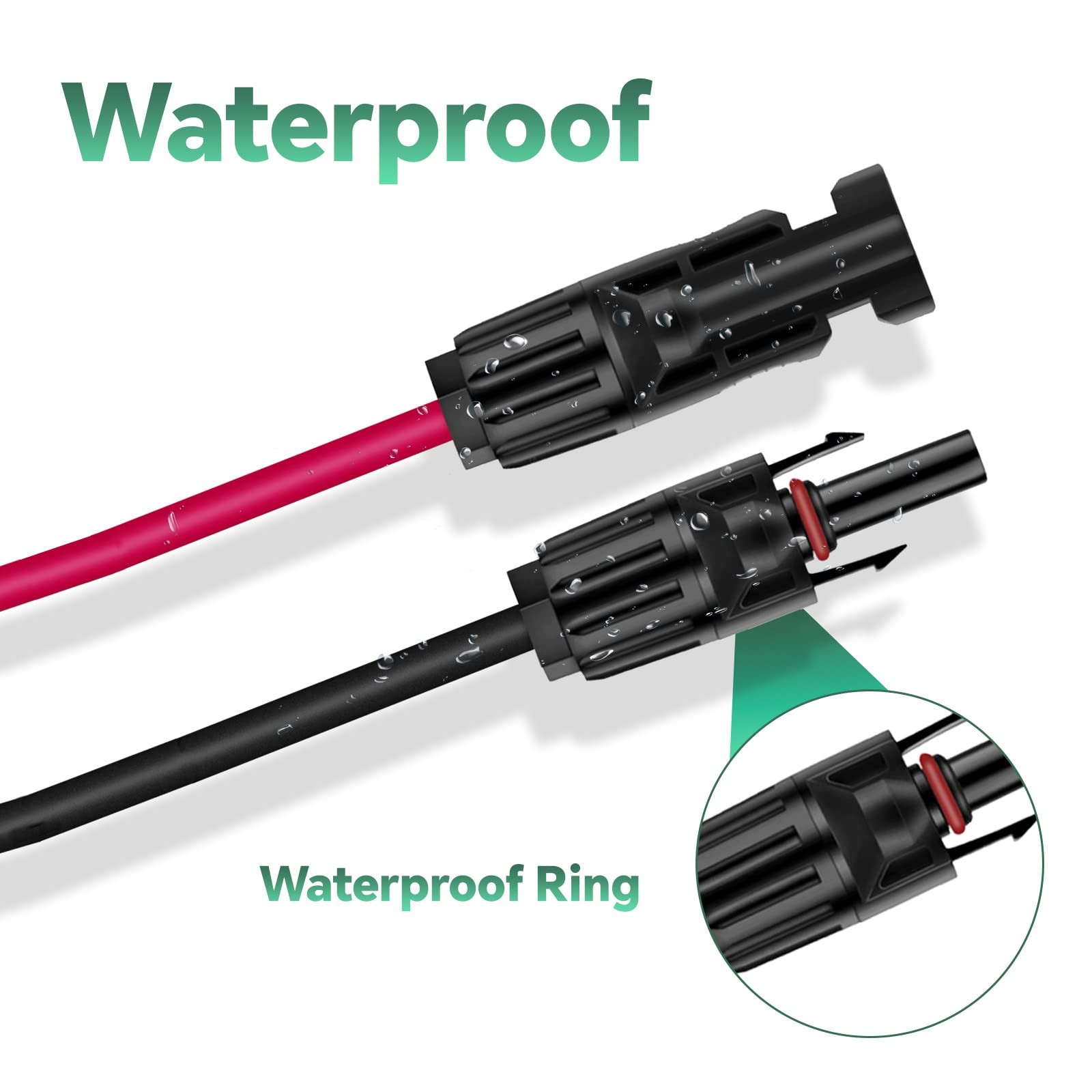 6-in-1 Solar Connector Kit with Female and Male Connectors, Universal Solar A…