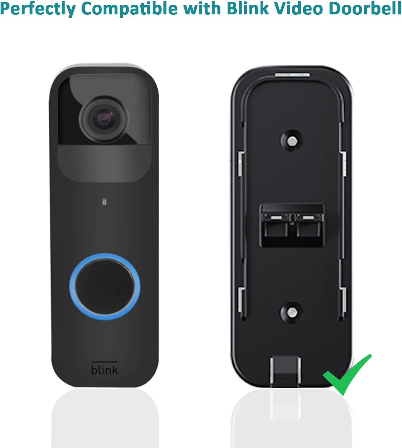 Solar Panel for Blink Video Doorbell, 2W USB-C Solar Panel Charger with Charging