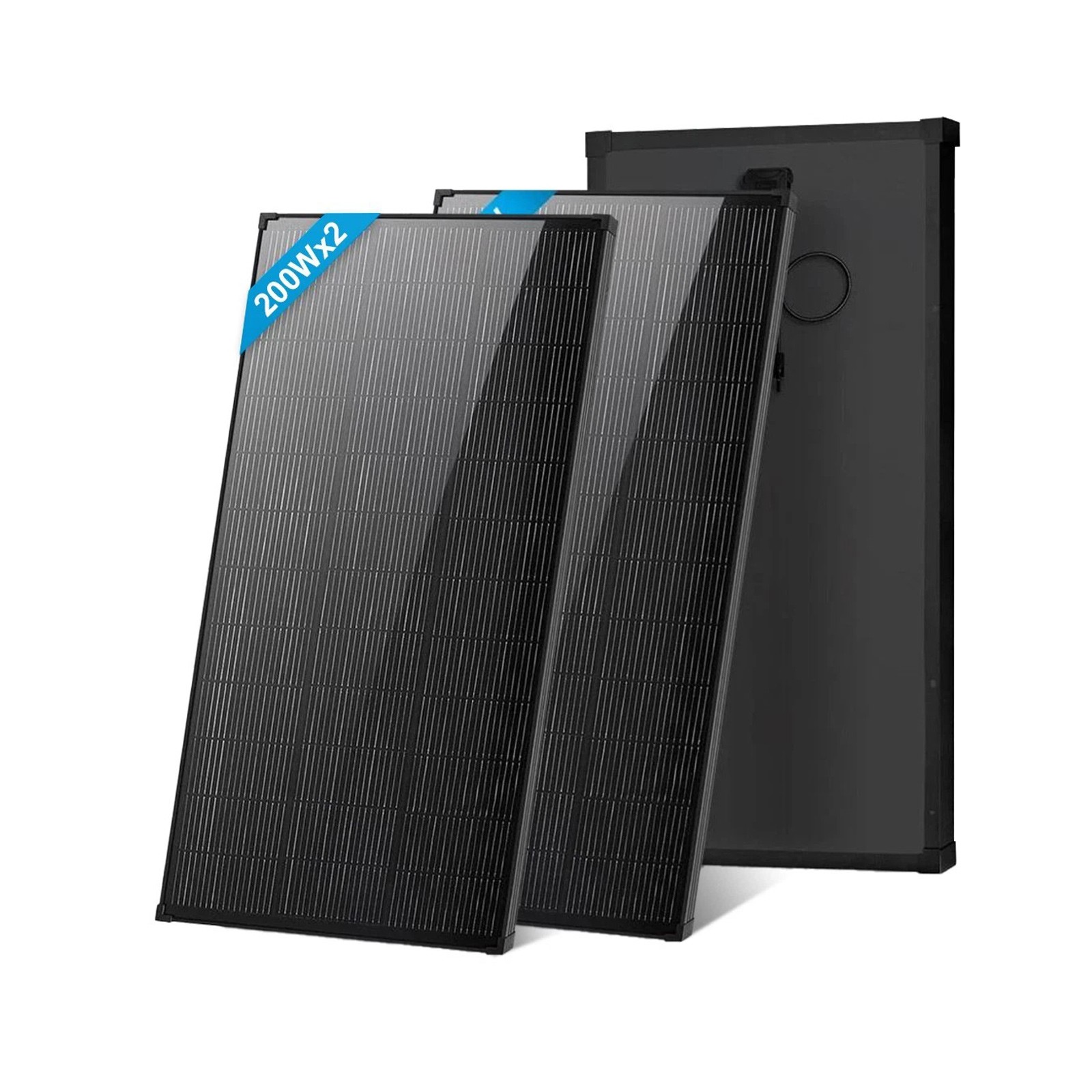 AeternaSol 400W (200W*2) 18BB Solar Panel 18V N-Type Mono Roof RV Boat