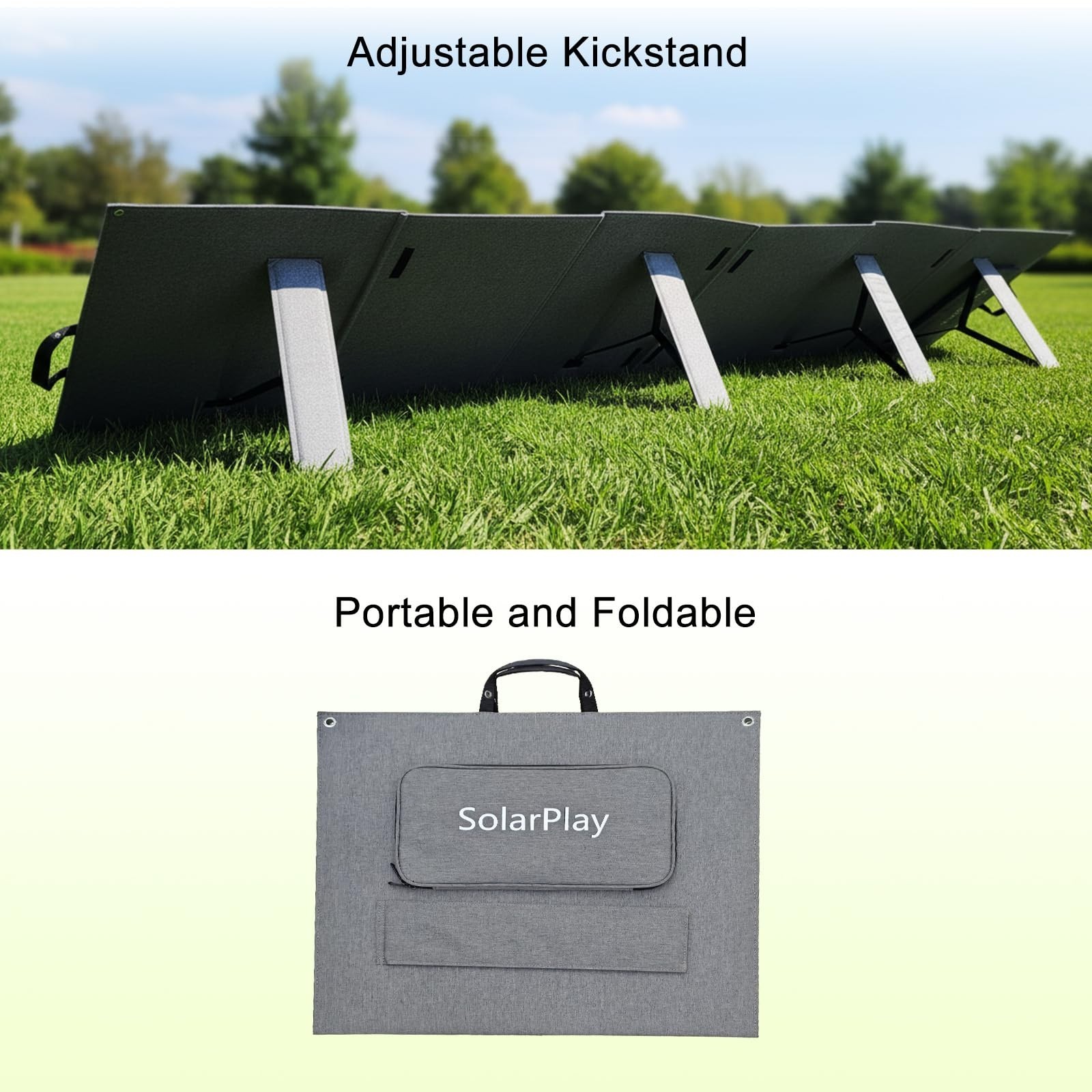 2PCS Foldable 400W Solar Panel ETFE-Coated Monocrystalline 23.4 Conversion Rate