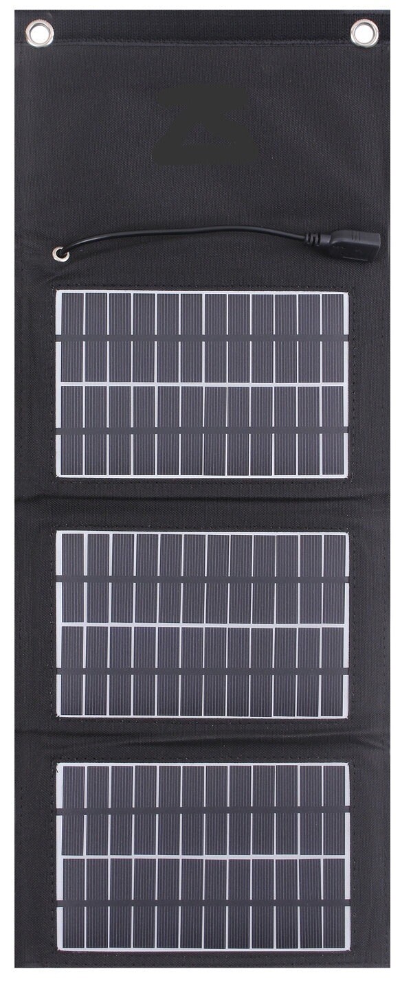 Portable Folding Solar Panel Charger & Power Bank Battery 5V 1.5A USB MOLLE