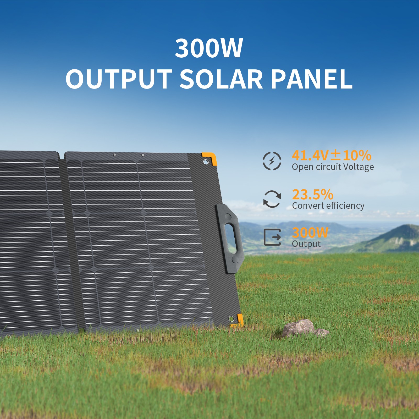 Used-300W Portable Solar Panel PECRON Kit for Power Station Generator Outdoors