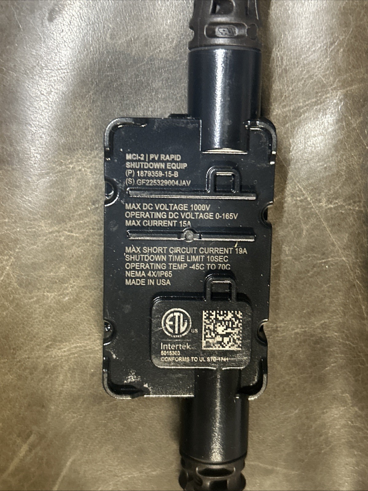 LOT OF (3) Tesla Mid Circuit Interrupter MCI-2 PV Rapid Shutdown 1879359-15-B