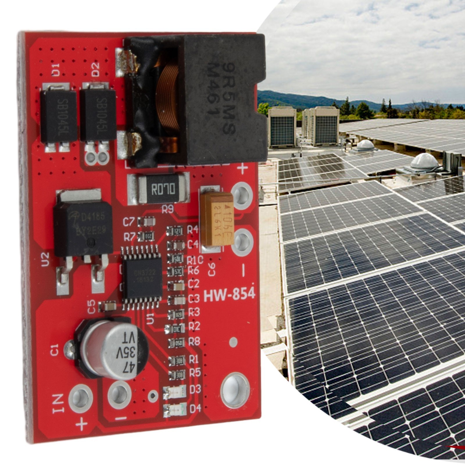 Panel Controller Solar Charge Self-stop With Dual Indicator Light 3A 12V