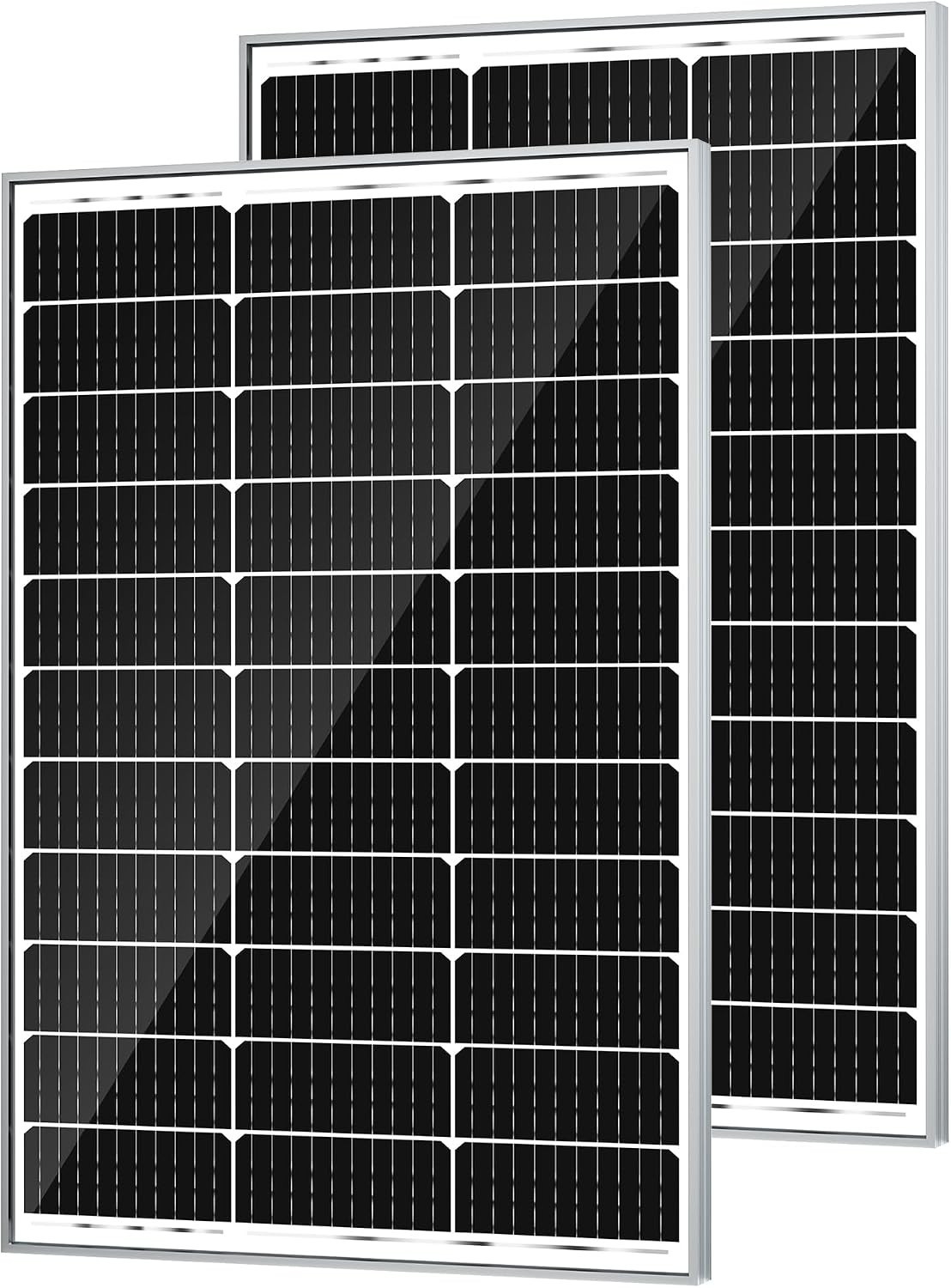 Solperk 200W Solar Panels (2-pc x 100W) Off-Grid RV Camping Marine Rooftop