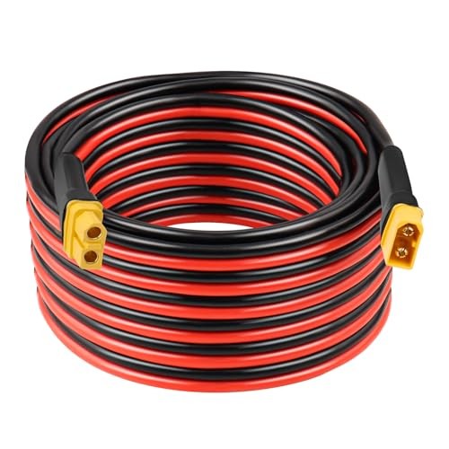 0AWG XT60 Extension Cable 2 3 505 20 25 30 35 40 50 7500FT XT60 Female 30FT 1