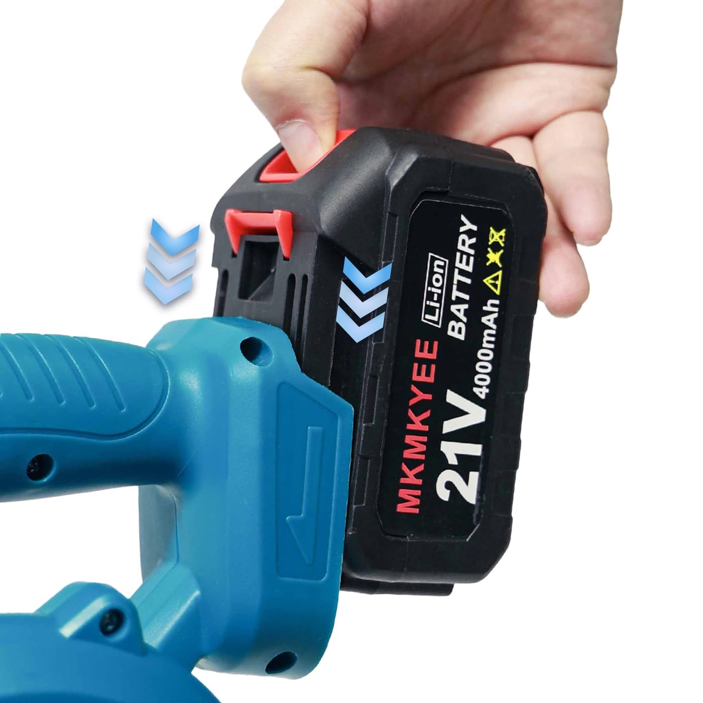 21V Lithium Battery and Charger Cord, 4.0 Ah Battery with Charger Adapter Led…