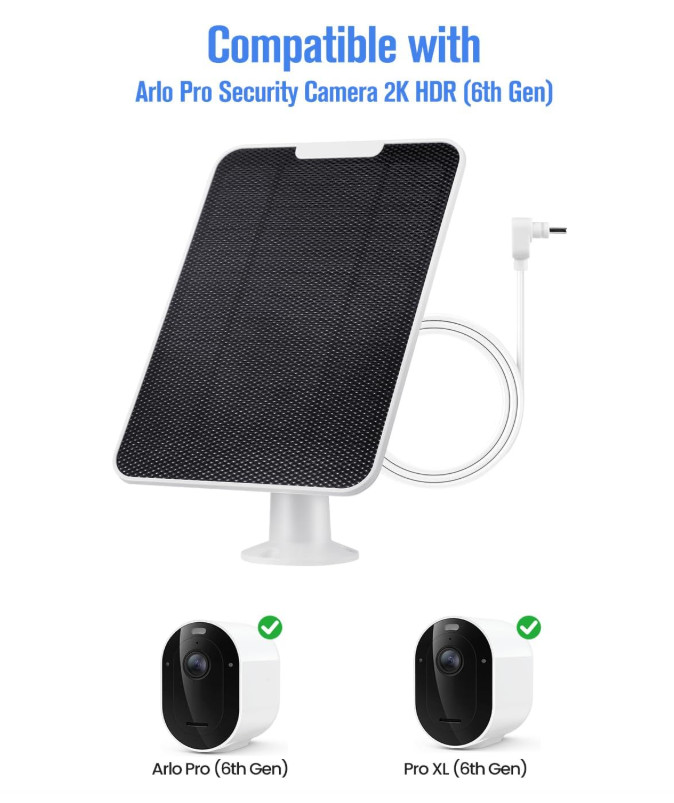Solar Panel Charger Compatible with Essential Series, Pro 6/6 XL/5S/4/3, Go 2…